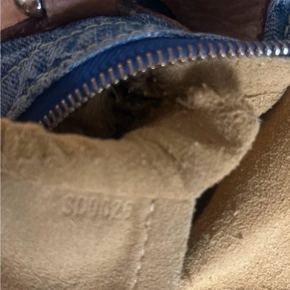 Louis Vuitton Blue Denim Handbag - Picture 11 of 13
